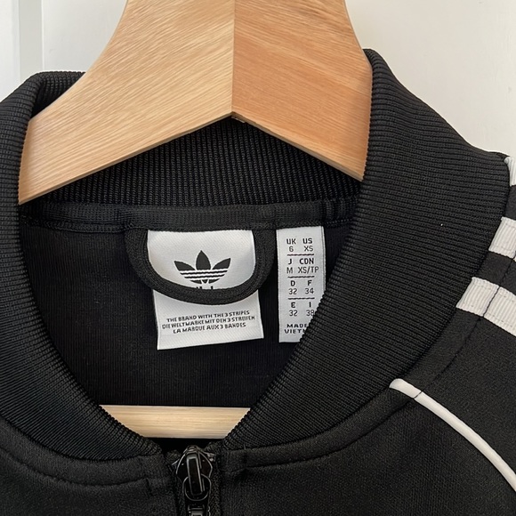 Adidas Track Top black and white - Picture 2 of 5
